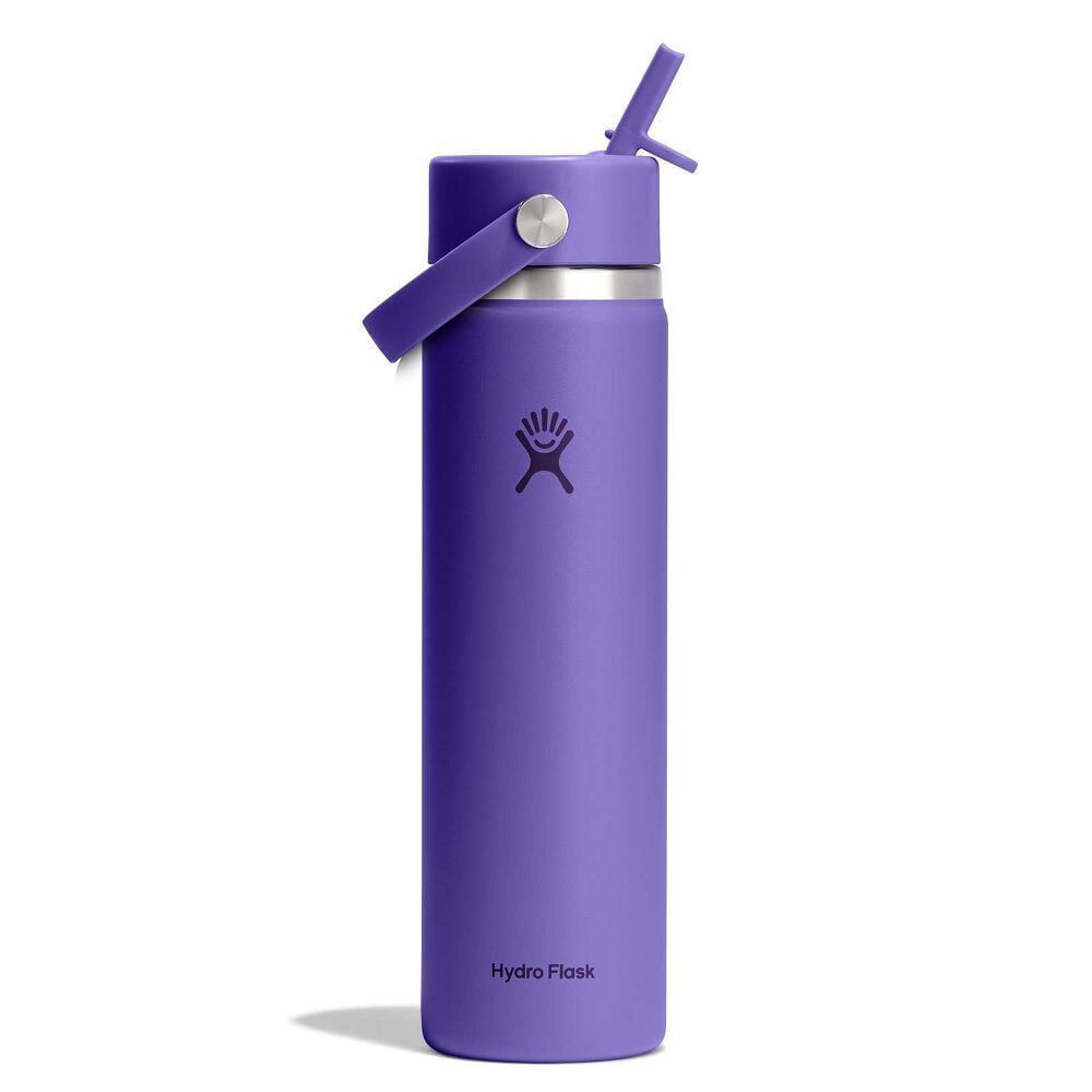 24 oz Wide Mouth with Flex Straw Cap - Utopia Purple