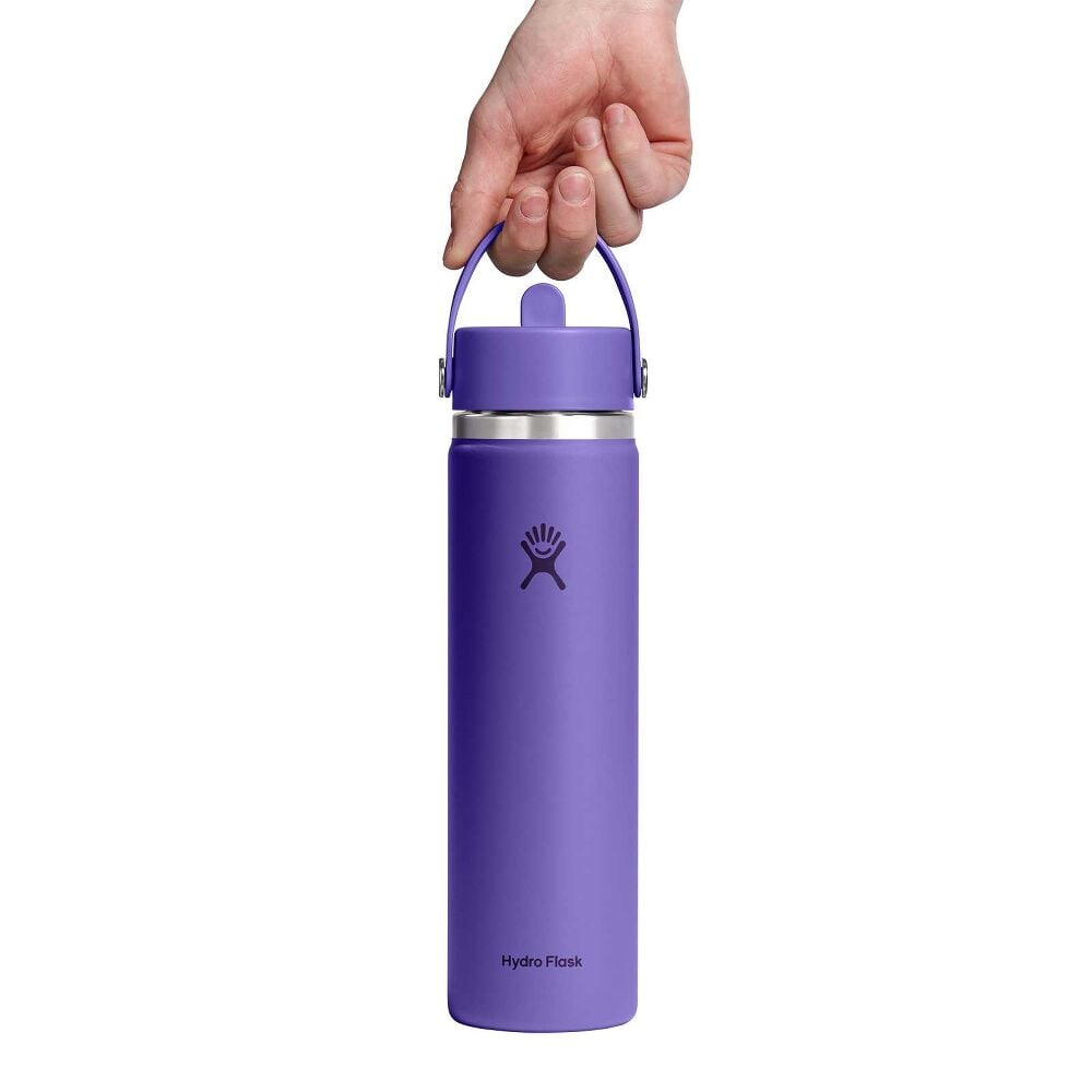 24 oz Wide Mouth with Flex Straw Cap - Utopia Purple