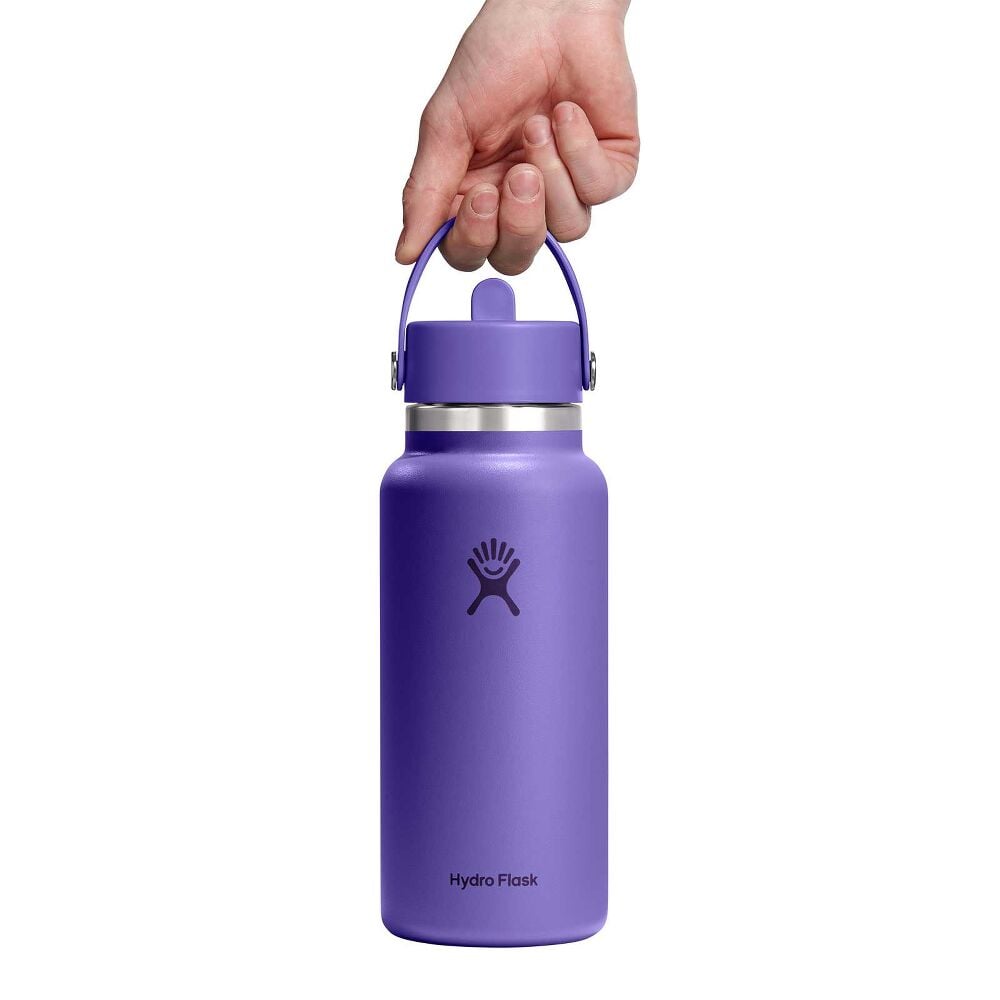 32 oz Wide Mouth with Flex Straw Cap - Utopia Purple
