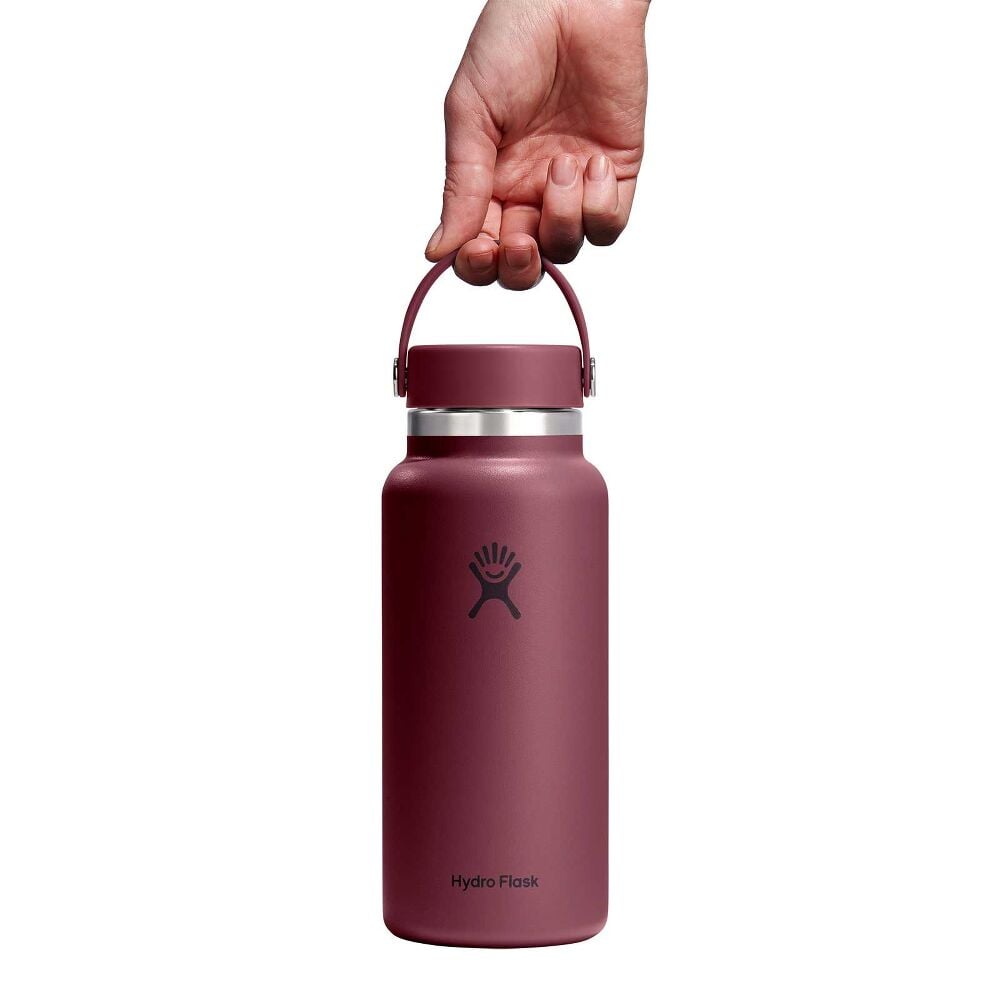32 oz Wide Mouth Bottle - Burgundy