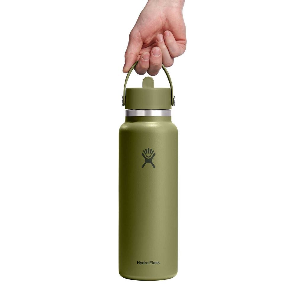 40 oz Wide Mouth with Flex Straw Cap - Palmer Green