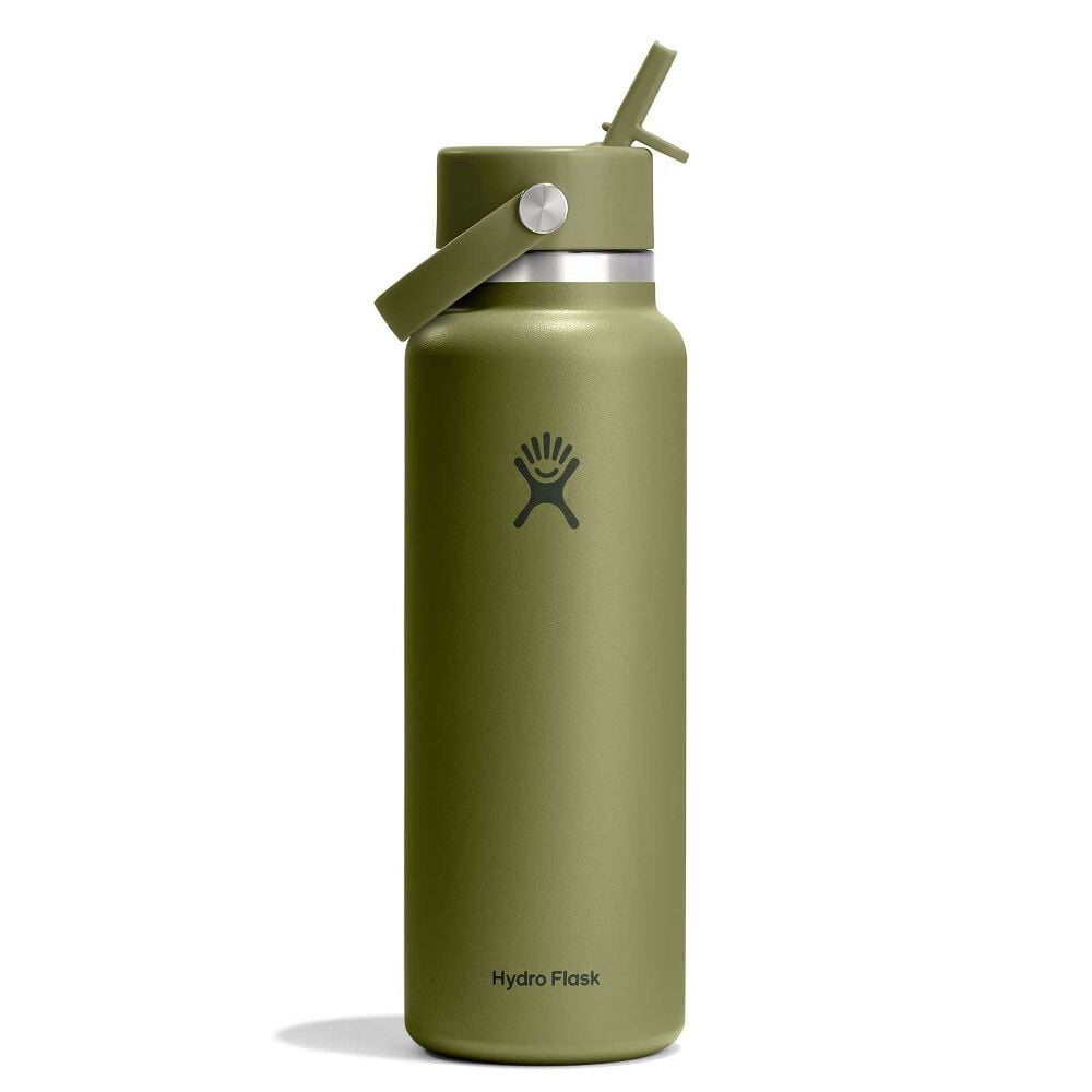 40 oz Wide Mouth with Flex Straw Cap - Palmer Green