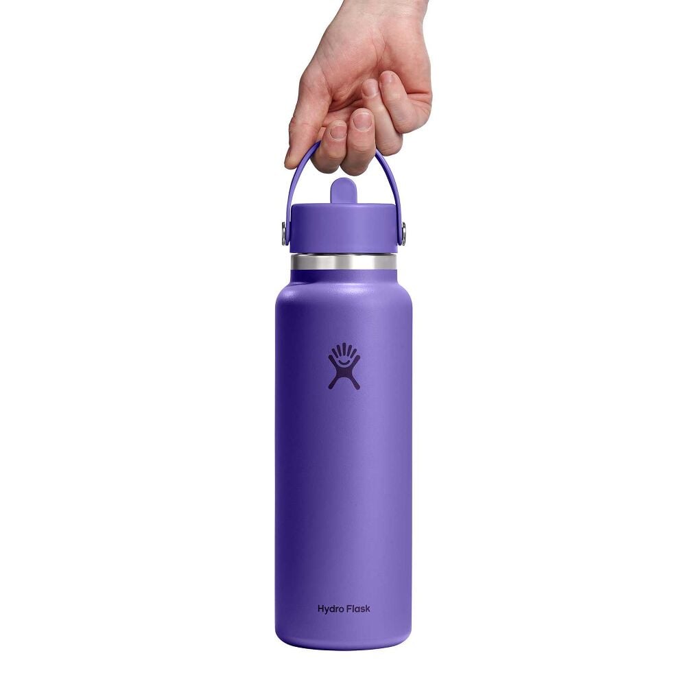 40 oz Wide Mouth with Flex Straw Cap - Utopia Purple