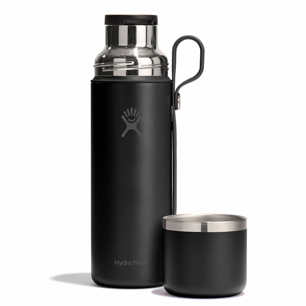 28 oz Hot Flask & Cup - Black