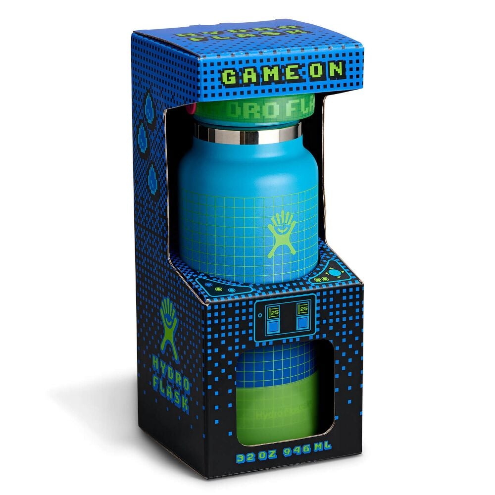 Game On 32 oz Wide Mouth Bottle - Arcade Blue