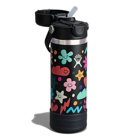 Kids 18 oz Bottle - Daydream Black