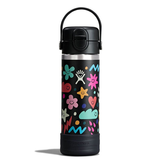 Kids 18 oz Bottle - Daydream Black