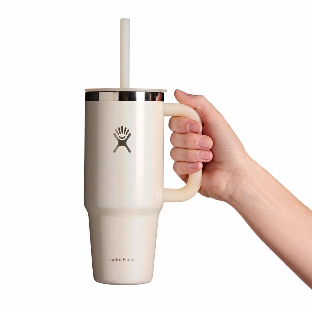 24 oz Travel Tumbler - Glimmer Cream