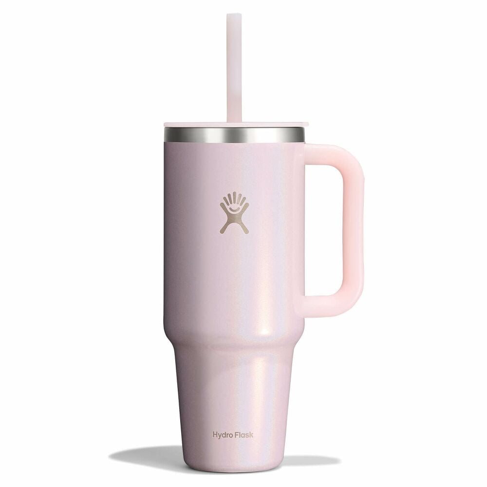 40 oz Travel Tumbler - Glimmer Pink