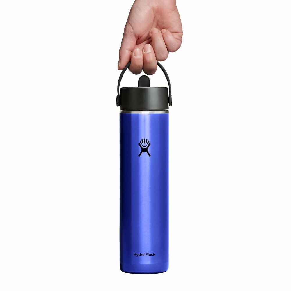 24 oz Lightweight Flex Straw Bottle - Sapphire Blue