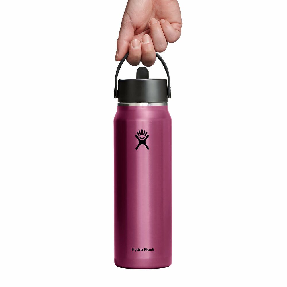 32 oz Lightweight Flex Straw Bottle - Garnet Red