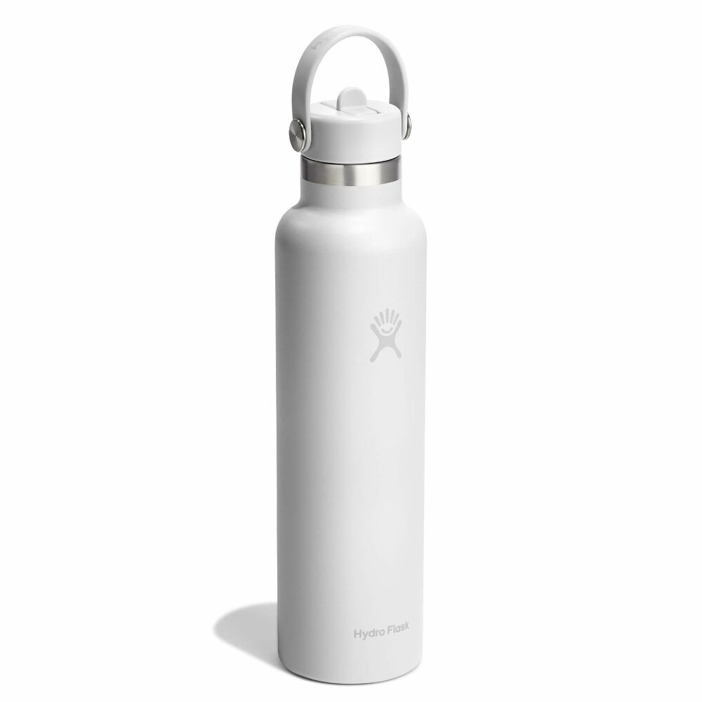 24 oz Standard Mouth with Flex Straw Cap - Tonal White