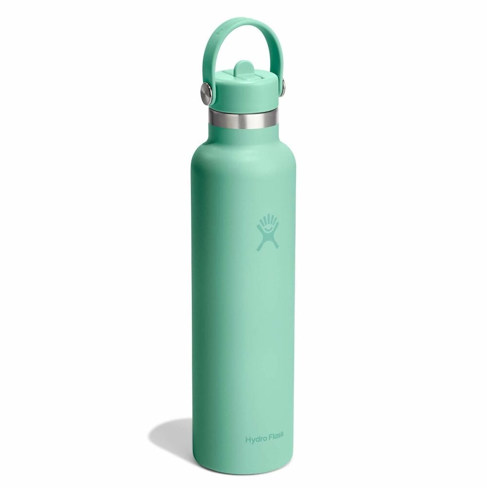 24 oz Standard Mouth with Flex Straw Cap - Mermaid Green