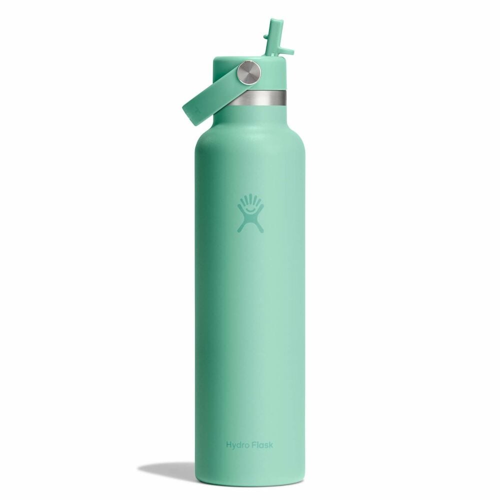 24 oz Standard Mouth with Flex Straw Cap - Mermaid Green