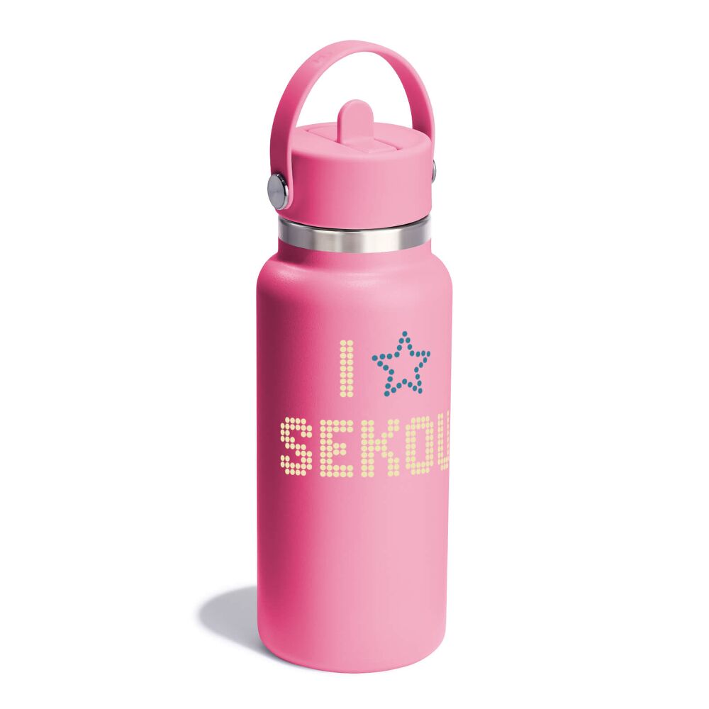 Sekou 32 oz Bottle - Sekou Star Pink
