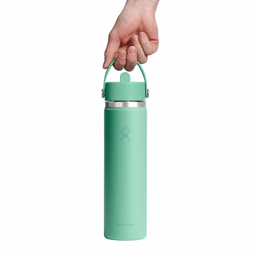24 oz Wide Mouth with Flex Straw Cap - Mermaid Green