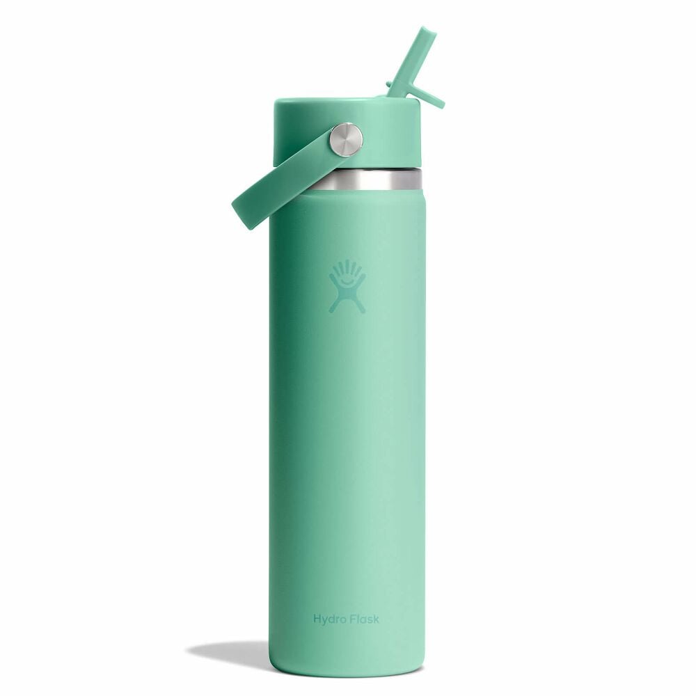 24 oz Wide Mouth with Flex Straw Cap - Mermaid Green