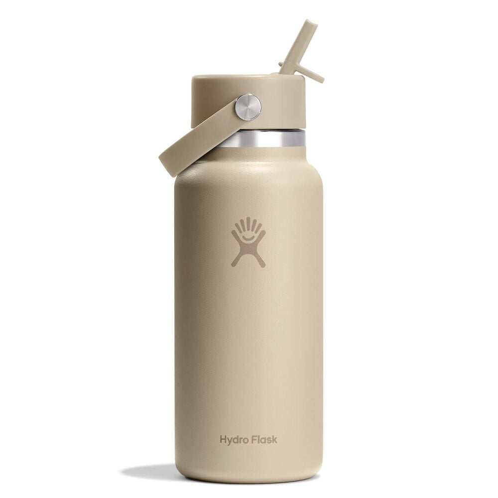 32 oz Wide Mouth with Flex Straw Cap - Oat