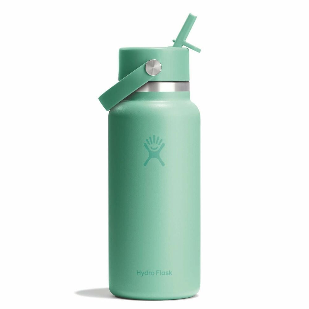 32 oz Wide Mouth with Flex Straw Cap - Mermaid Green