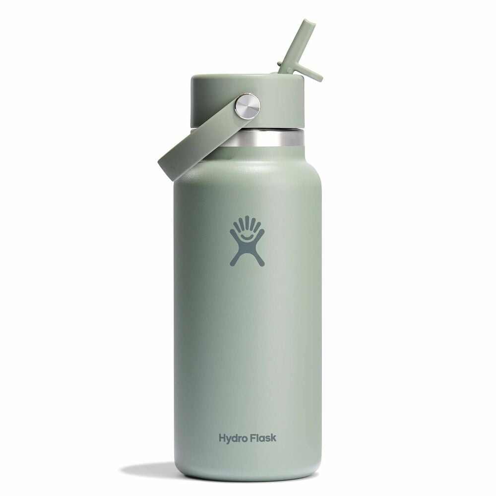 32 oz Wide Mouth with Flex Straw Cap - Agave