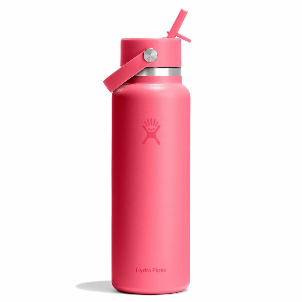 40 oz Wide Mouth with Flex Straw Cap - Popstar Pink