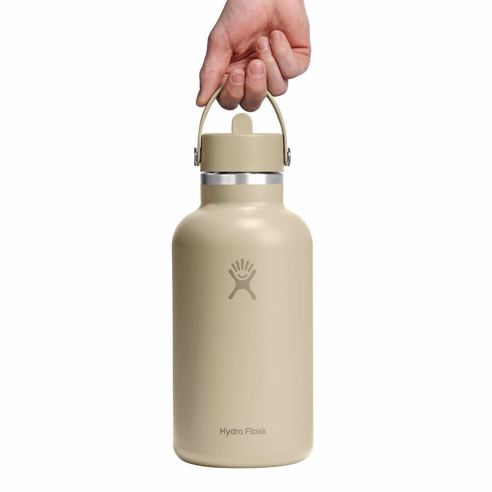 64 oz Wide Mouth with Flex Straw Cap - Tonal Oat