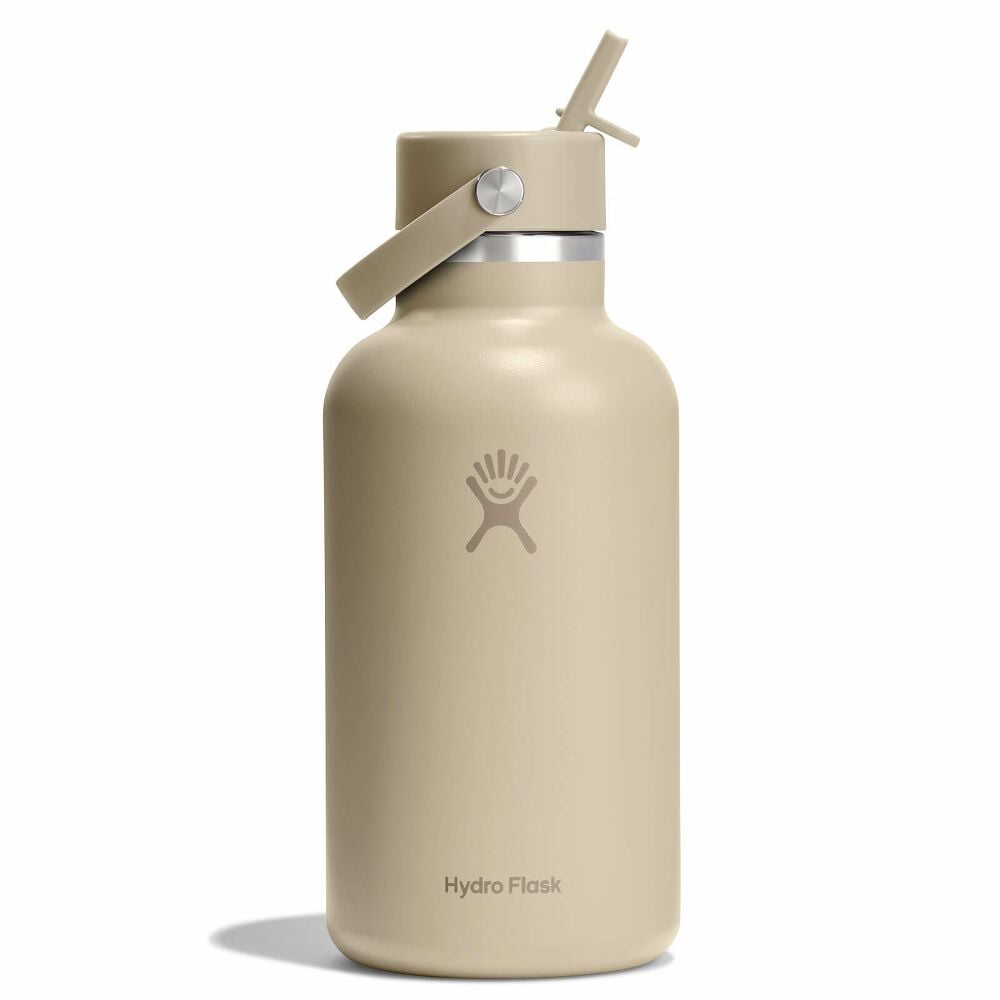 64 oz Wide Mouth with Flex Straw Cap - Tonal Oat