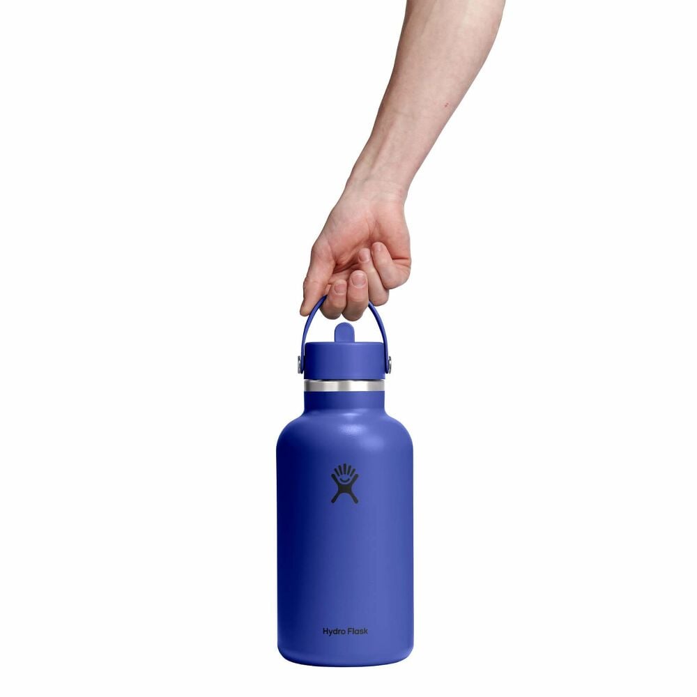 64 oz Wide Mouth with Flex Straw Cap - Capri Blue