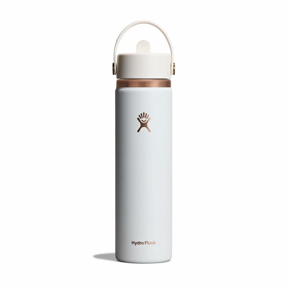 Arc Collection - 24 oz Wide Mouth with Flex Straw Cap - Chalk White Arc