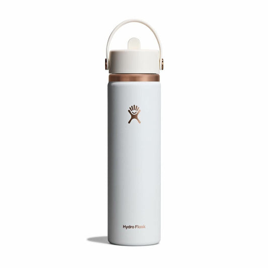 Arc Collection - 24 oz Wide Mouth with Flex Straw Cap - Chalk White Arc