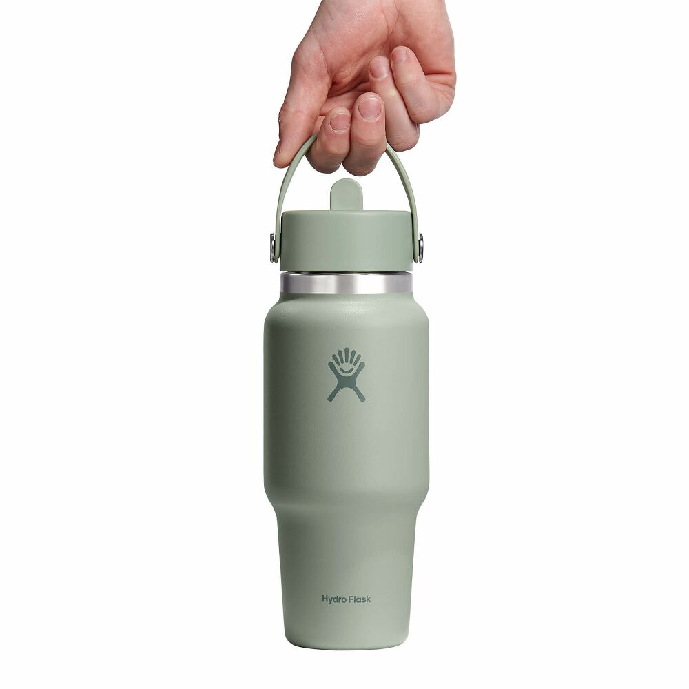24 oz Travel Bottle with Flex Straw Cap - Agave