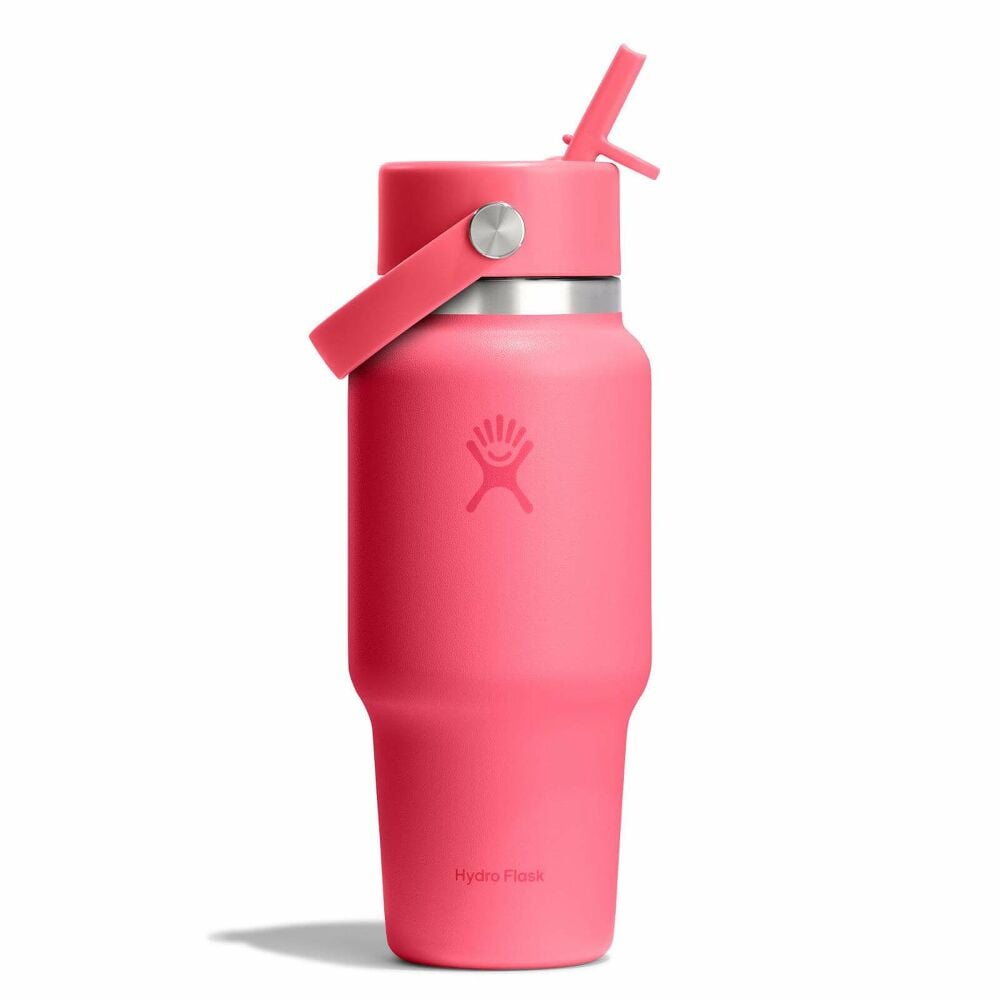 24 oz Travel Bottle with Flex Straw Cap - Popstar Pink