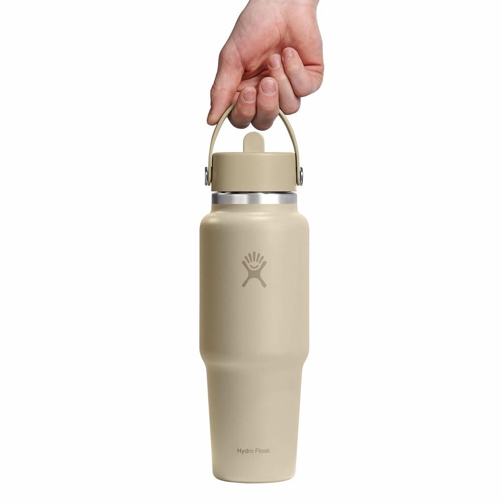 32 oz Travel Bottle with Flex Straw Cap - Oat