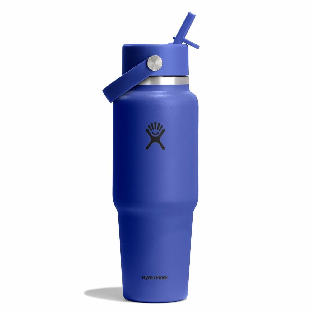 32 oz Travel Bottle with Flex Straw Cap - Capri Blue