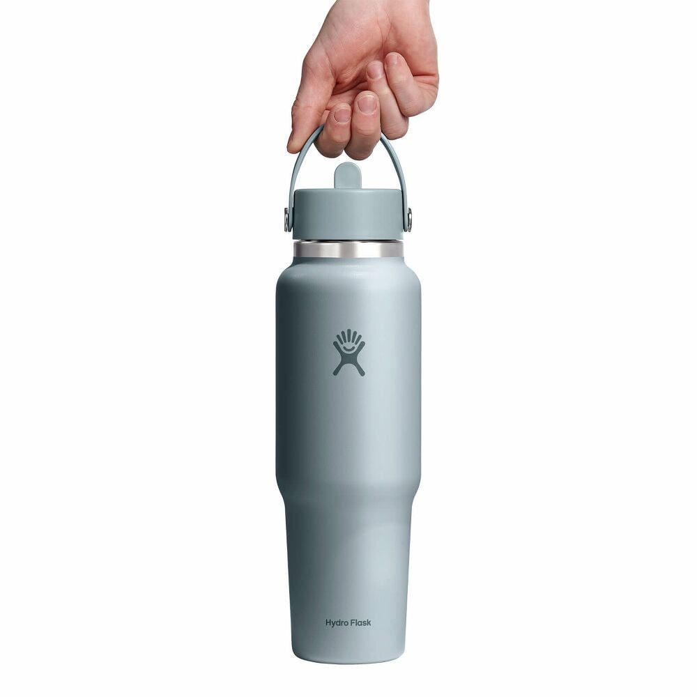 40 oz Travel Bottle with Flex Straw Cap - Shale Gray