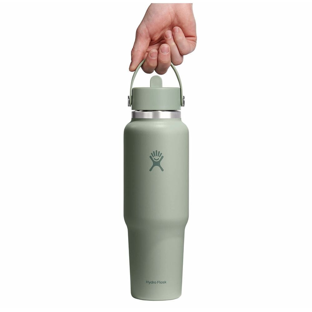 40 oz Travel Bottle with Flex Straw Cap - Agave