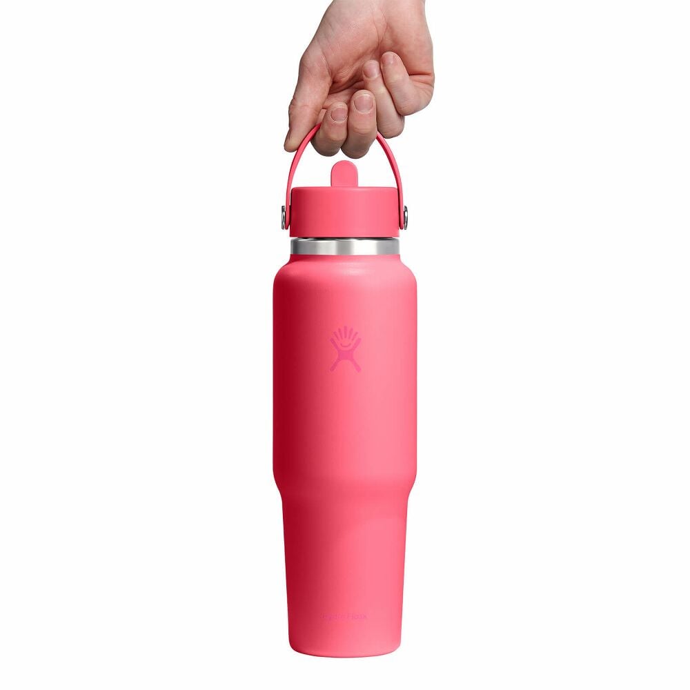 40 oz Travel Bottle with Flex Straw Cap - Popstar Pink